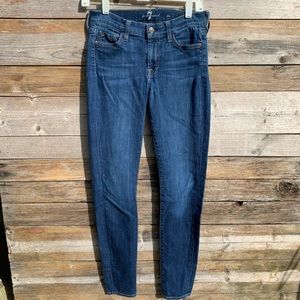 7 For All Mankind • The Skinny Dark Wash Jeans